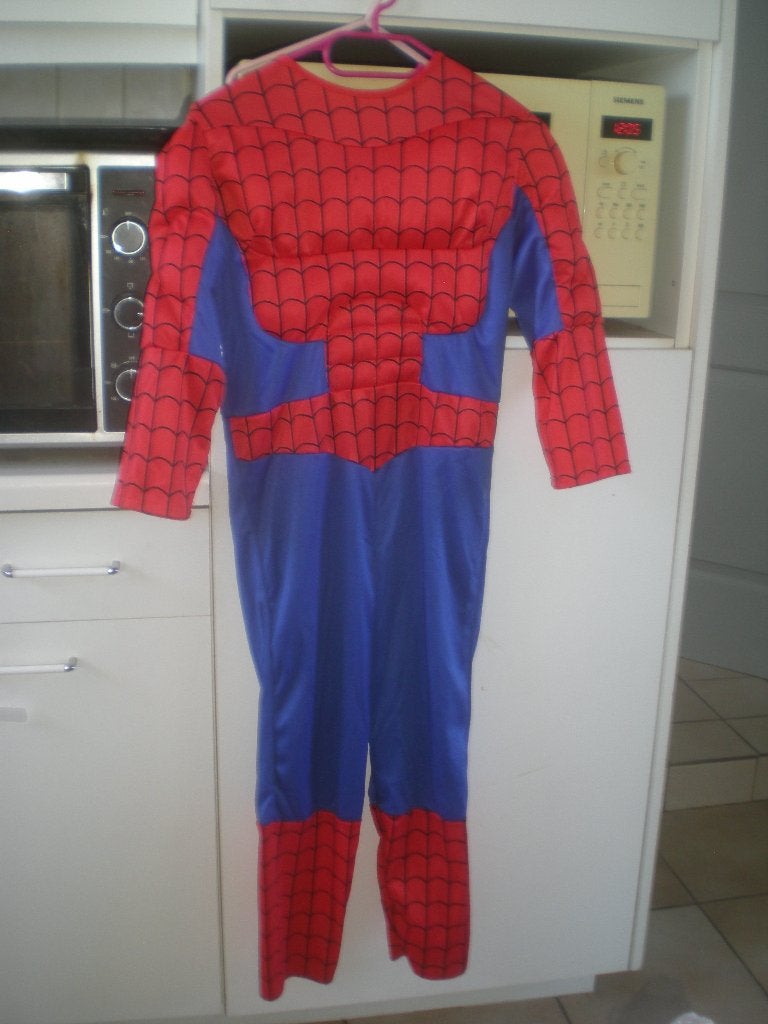gespierd spiderman pak, 8- 10 jaar, Kinderen en Baby's, Ophalen of Verzenden, Zo goed als nieuw