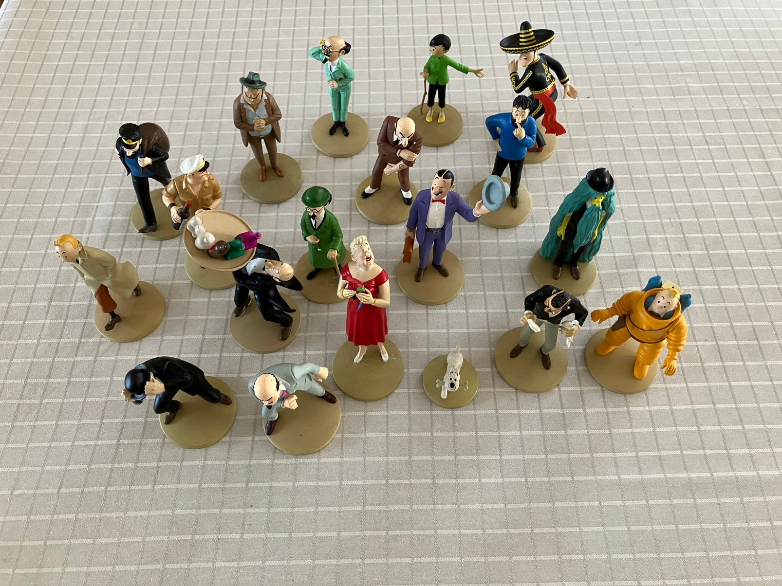 20 figurines Tintin, Enlèvement, Comme neuf