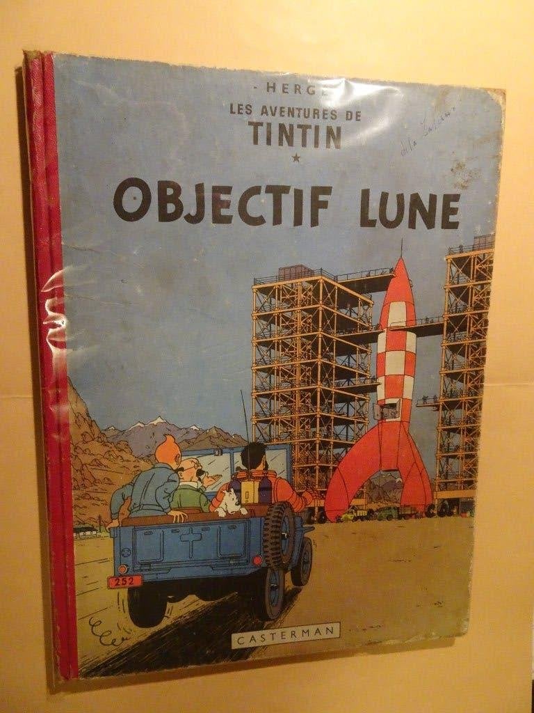 BD Tintin - Objectif lune (EO), Enlèvement ou Envoi, Une BD, Utilisé, Herge