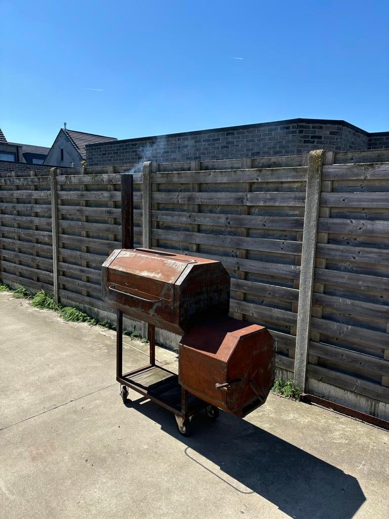 Offset smoker barbeque bbq, Jardin & Terrasse, Barbecues au charbon de bois, Enlèvement, Comme neuf