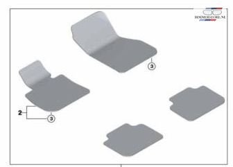 Jeu de tapis de sol 4 pièces BMW Série 3 F30 F31 51479890425, Autos : Pièces & Accessoires, Neuf, -, -, Enlèvement ou Envoi
