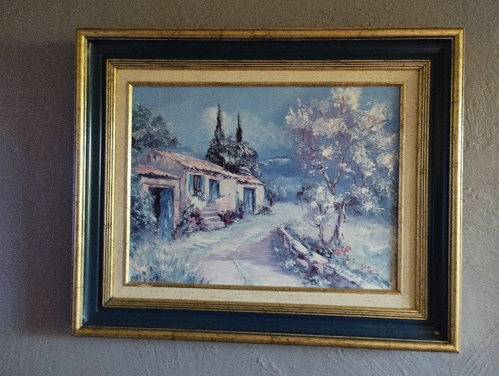 Peinture à l'huile de M. Christophe., Enlèvement, Peinture à l'huile