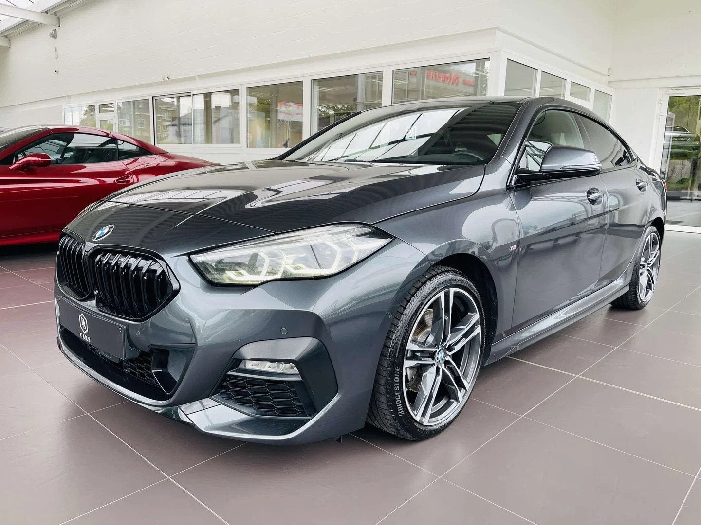 BMW 2 Serie 216 dA GC * GARANTIE + PACK M + LED + GPS + CUIR, Autos, BMW, Cuir, Argent ou Gris, Entreprise, Noir