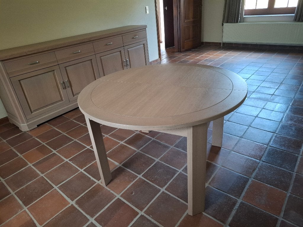 Commode et table à manger, 200 cm ou plus, Comme neuf, Enlèvement, Autres essences de bois