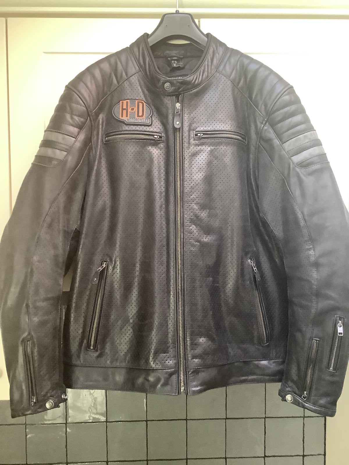 Harley Davidson motorjas 2xl, Ophalen, Tweedehands, Heren, Jas | leer
