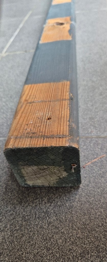11 Houten palen 180cm lengtex6.5cm op 6.5cm  4 euro stk, Ophalen, Gebruikt, Palen