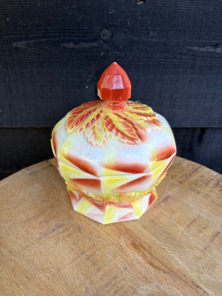 Art-Deco bonbonnière met deksel., Antiek en Kunst, Ophalen of Verzenden