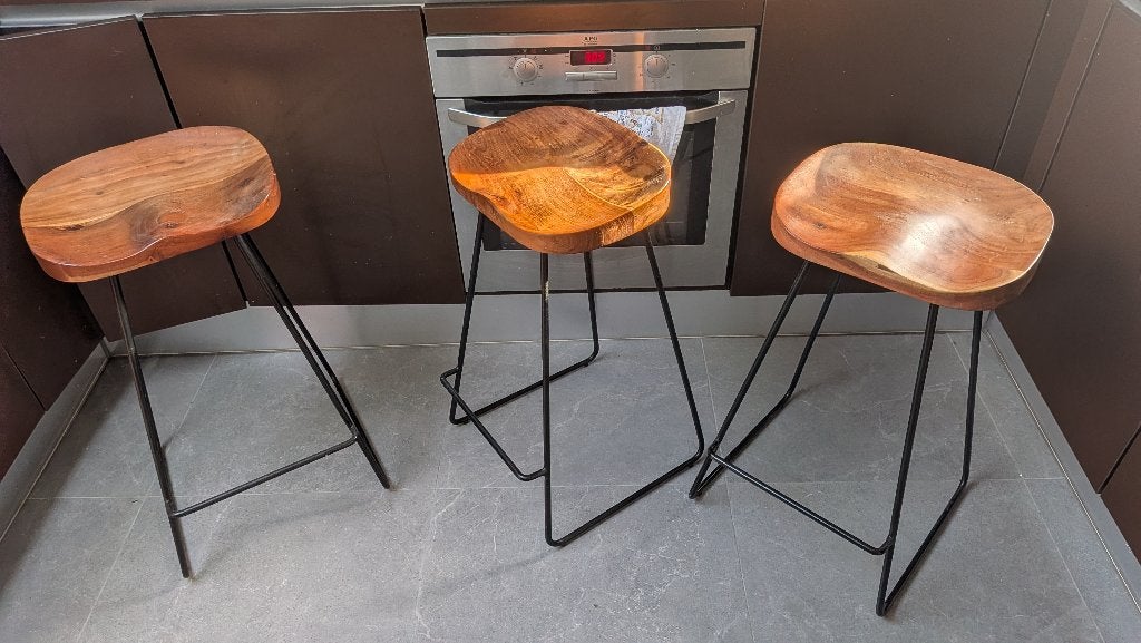 Barstoelen, Ophalen, Gebruikt, Met voetsteun, 60 tot 90 cm