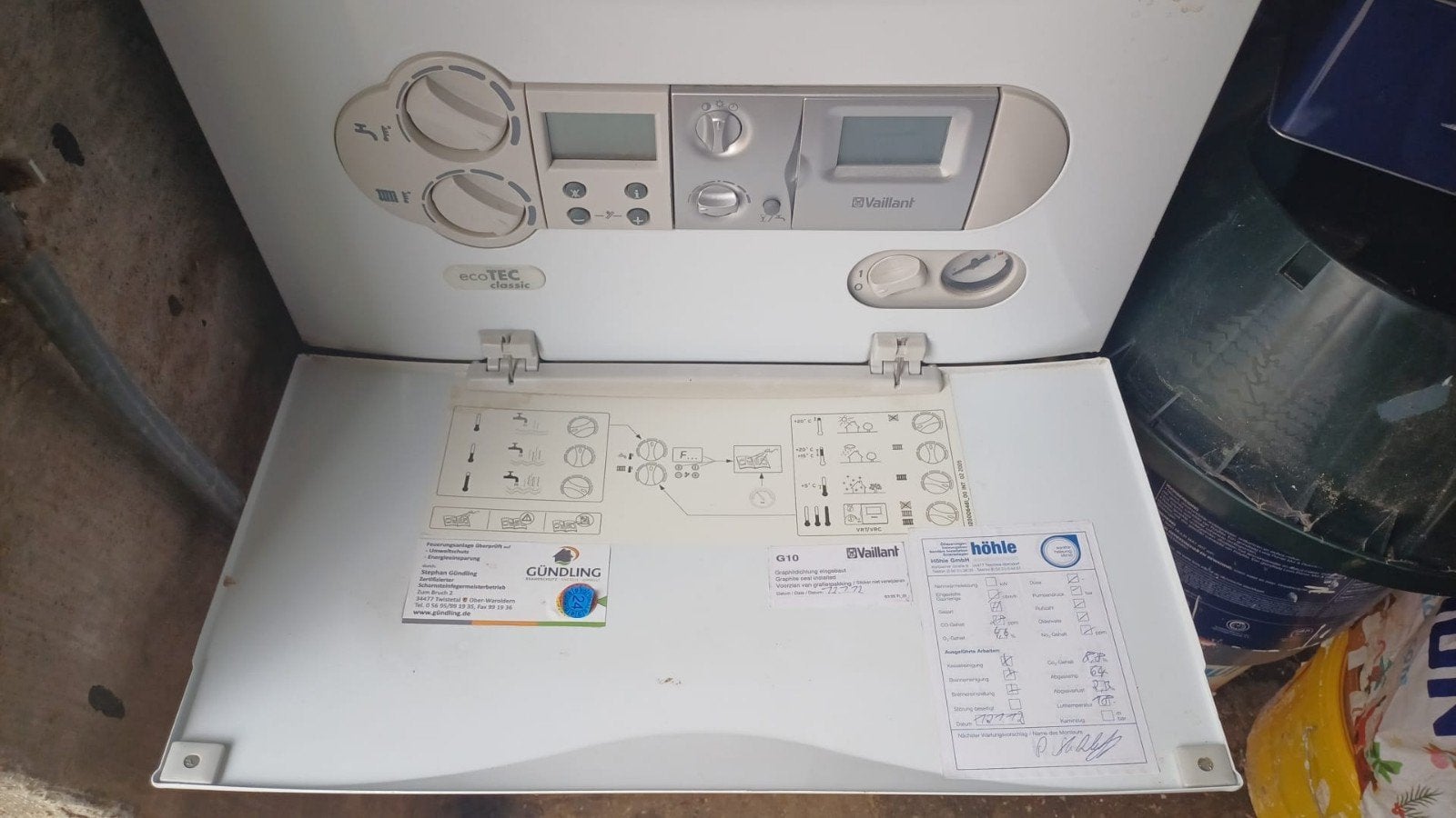 HR condensatieketel Vaillant ecoTEC classic, Ophalen