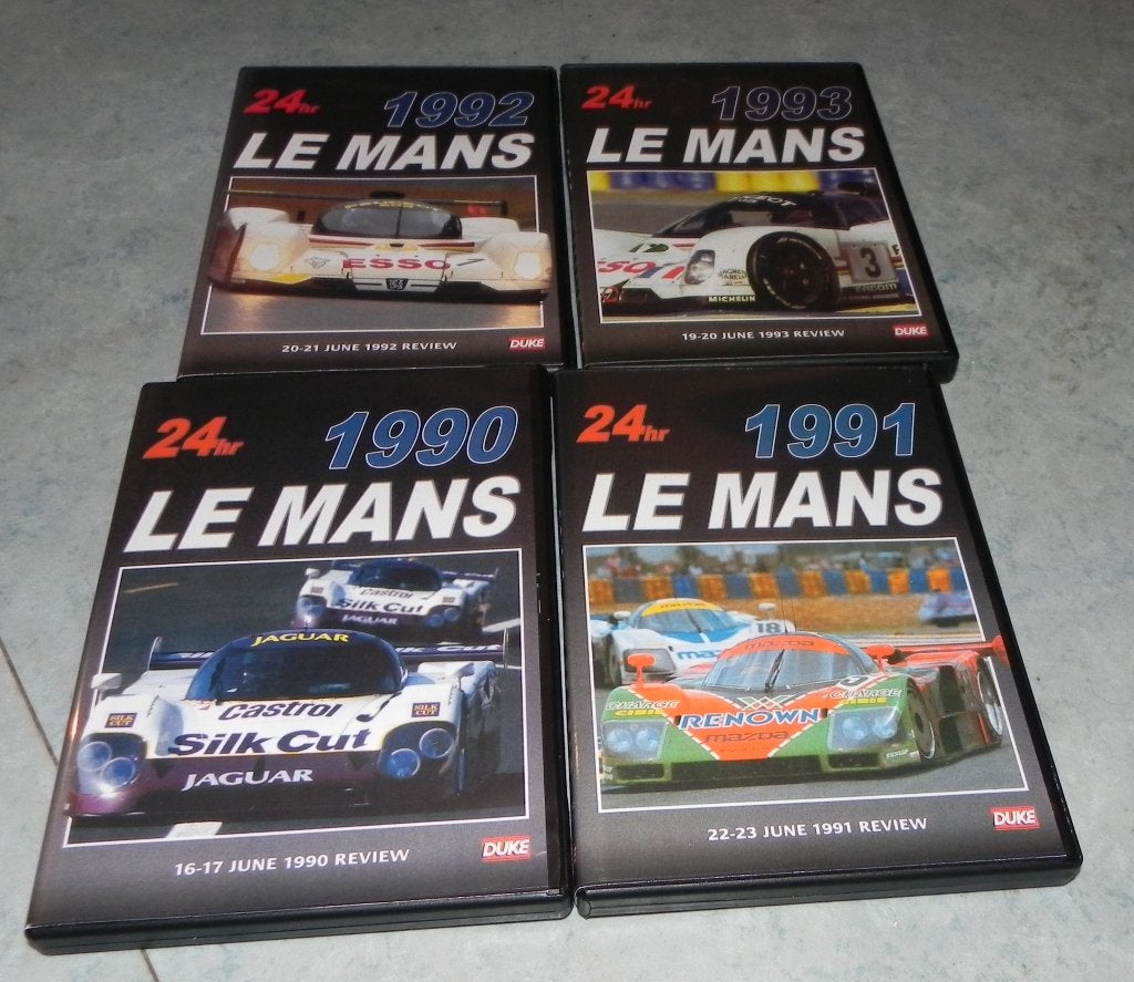 4 x DVD 24h Le Mans 1990-1991-1992-1993, À partir de 6 ans, Documentaire, Enlèvement ou Envoi, Anglais