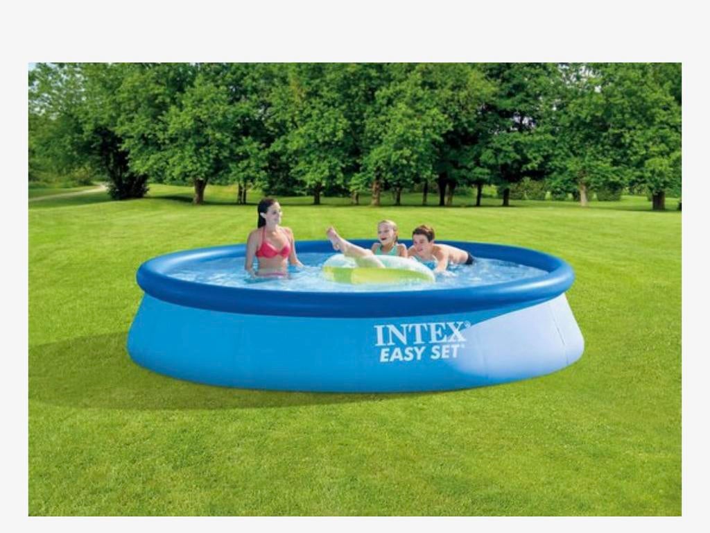Intex Easy set zwembad 396x 84cm + accessoires, Ophalen, Zo goed als nieuw