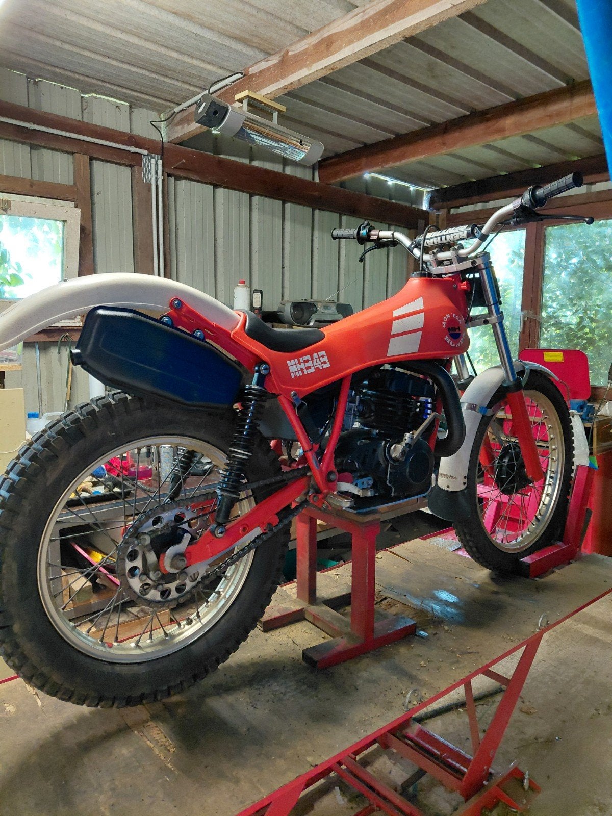 trial oltimer honda montesa 349cc, Ophalen