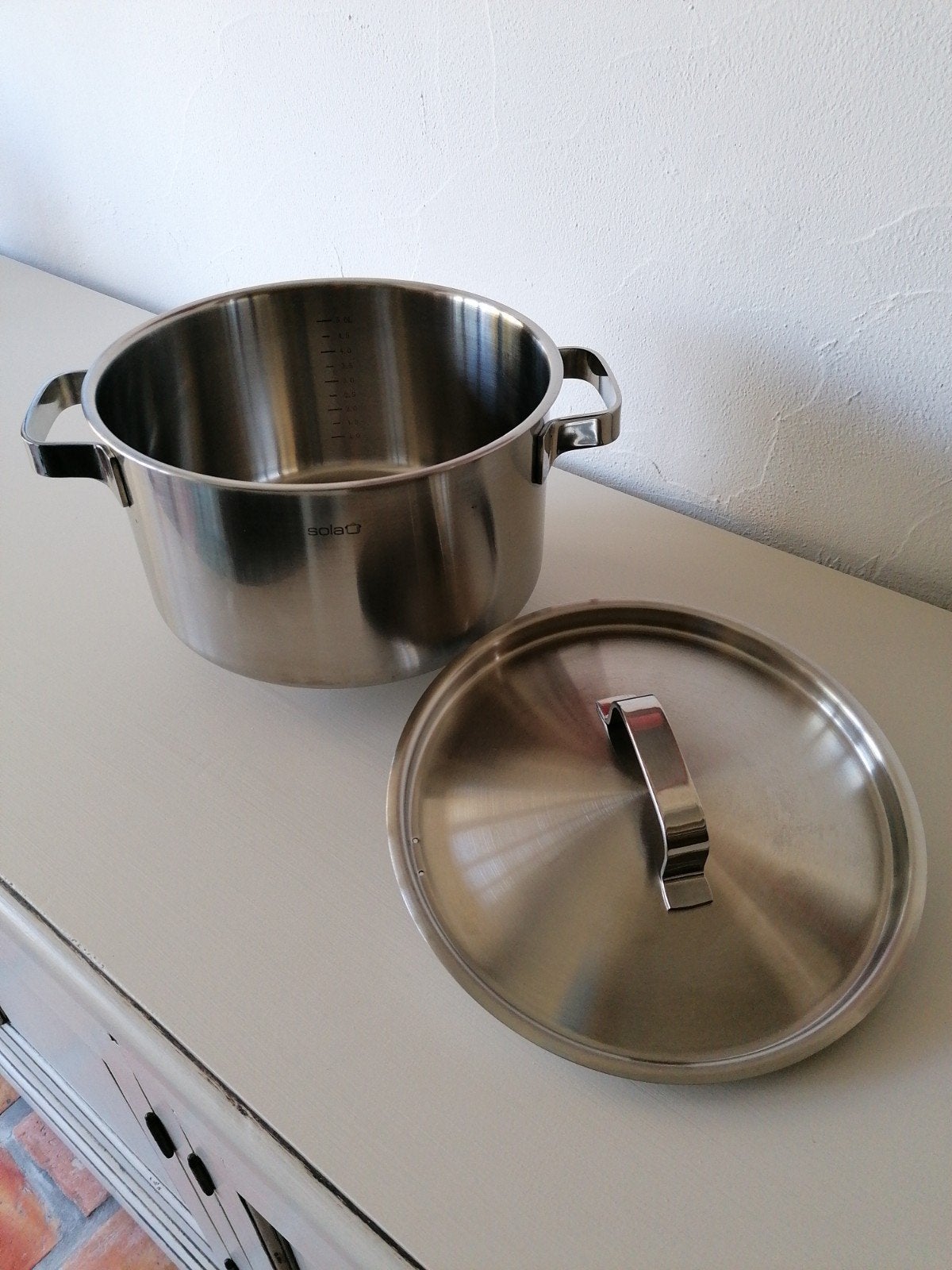 RVS kookpot SOLA, Overige materialen, Met handvatten, Ophalen of Verzenden, Zo goed als nieuw