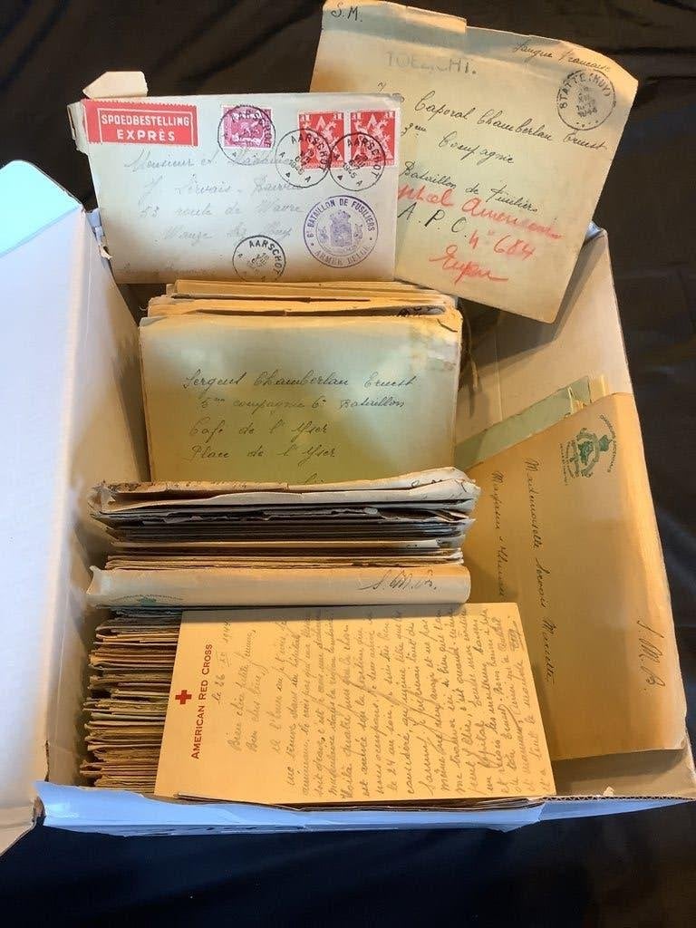 250 Lettres ww2 chasseurs Ardennais 3CHA, Collections, Enlèvement ou Envoi