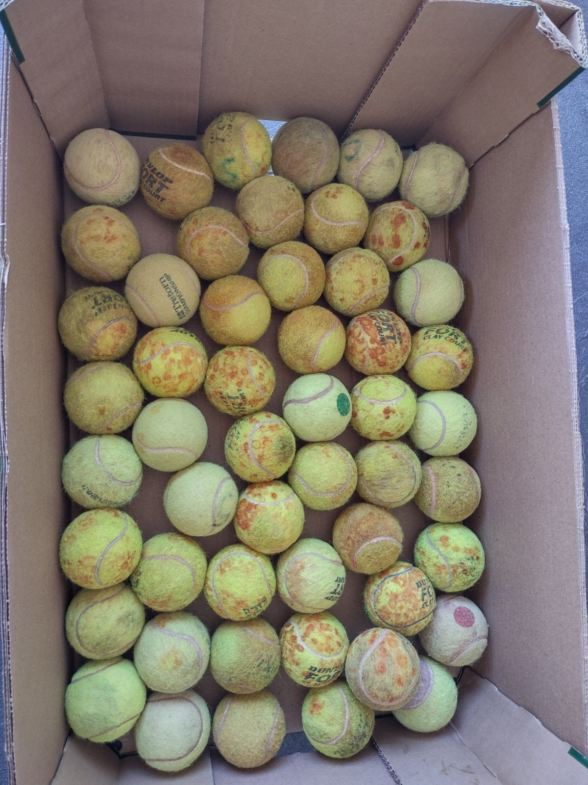 52 tennisballen, Ophalen, Gebruikt, Ballen