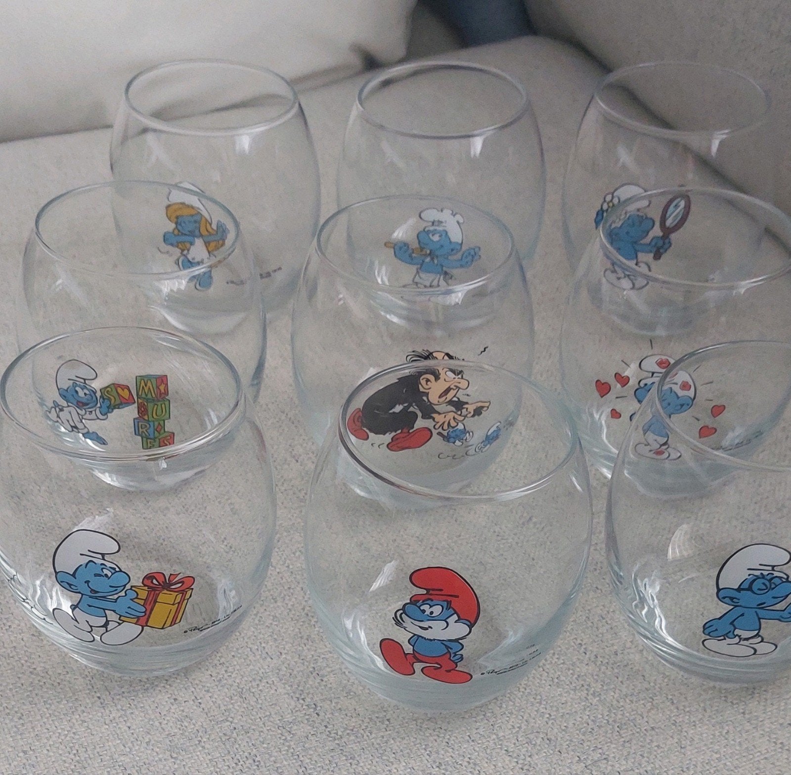 9 verres schtroumpfs, Enlèvement ou Envoi
