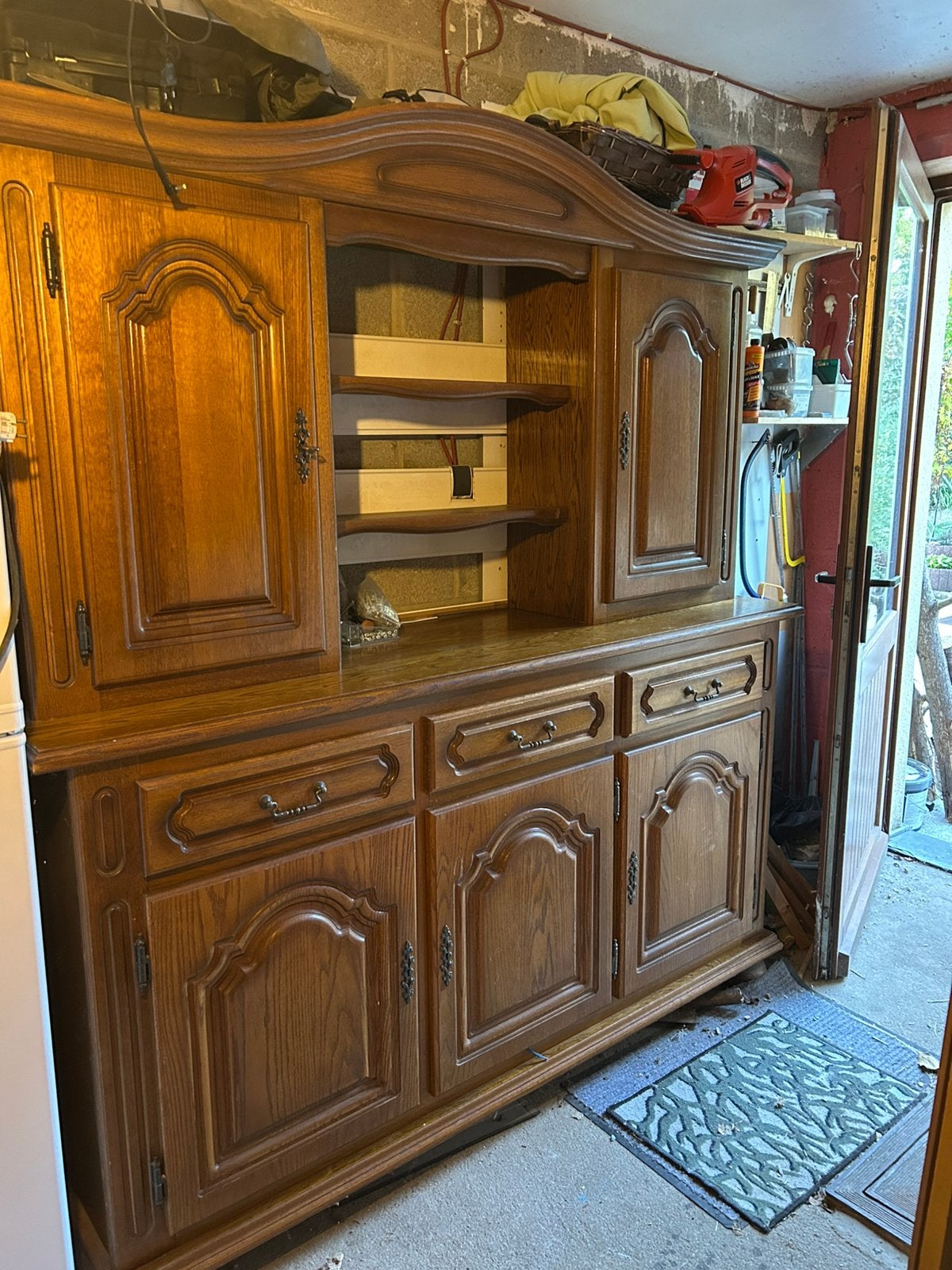 A Donner buffet vaissellier 180x200, Avec tiroir(s), 150 à 200 cm, Utilisé, Chêne