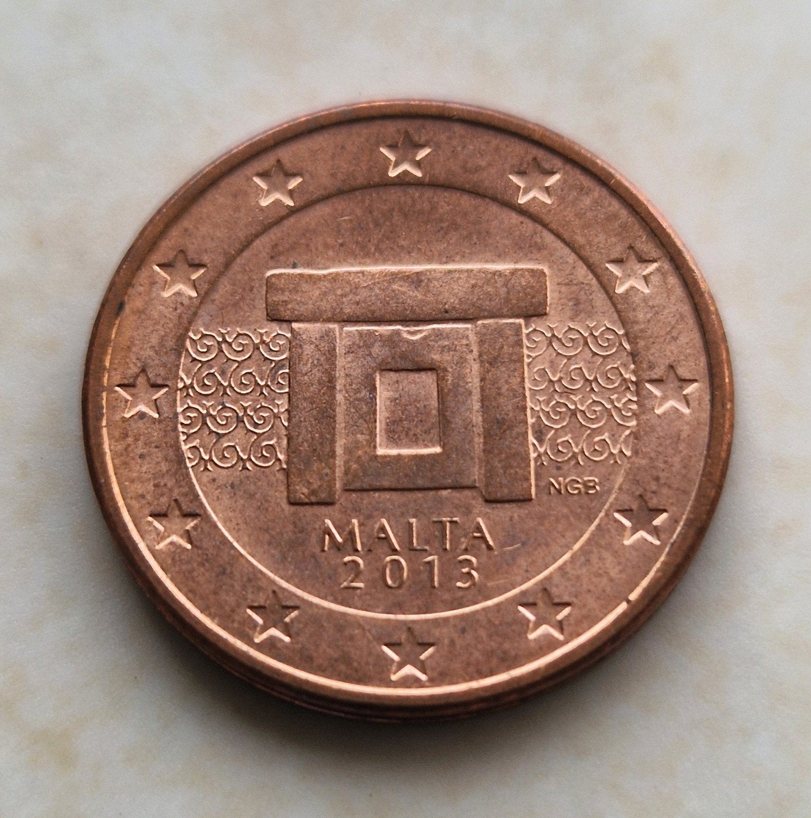 2013, Malta , 2 Euro Cent Coin, Postzegels en Munten, Ophalen of Verzenden