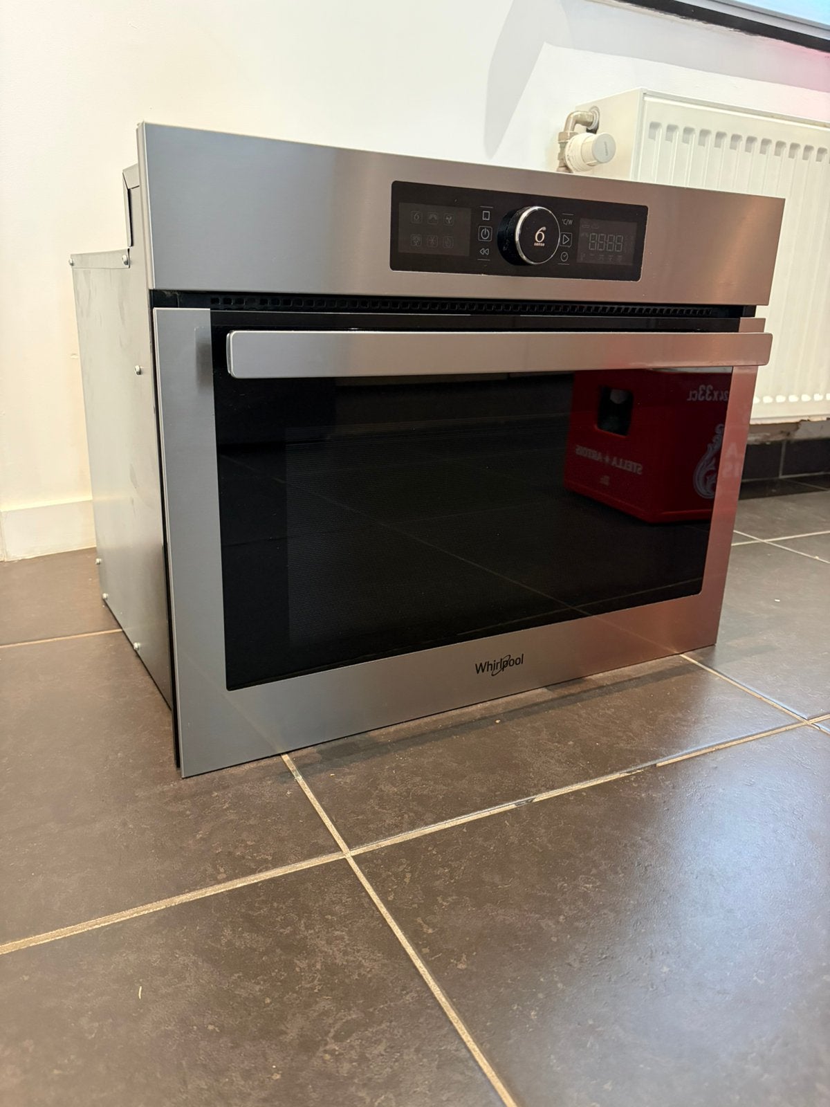 WHIRLPOOL 6th Sense Combi Microgolfoven, Ophalen, Gebruikt, Inbouw, Draaiplateau