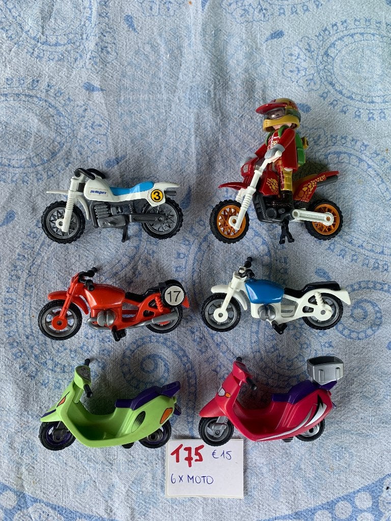 PLAYMOBIL: T75: LOT MOTOVARIA, Ophalen of Verzenden, City life, Voertuig