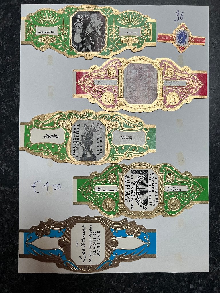 SIGARENBANDEN, Ophalen of Verzenden, Sigarenbandjes