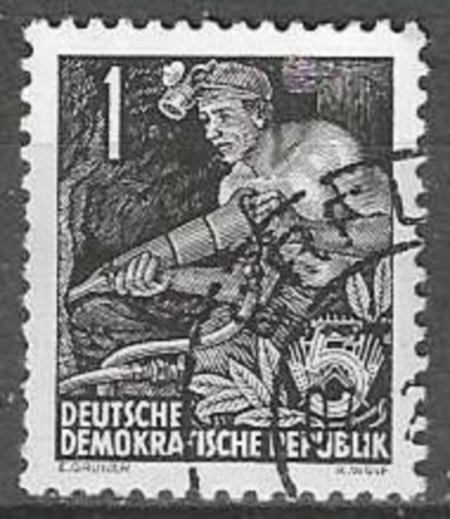 Allemagne DDR 1954 - Yvert 148 - Plan quinquennal (ST), Timbres & Monnaies, Envoi, RDA, Affranchi