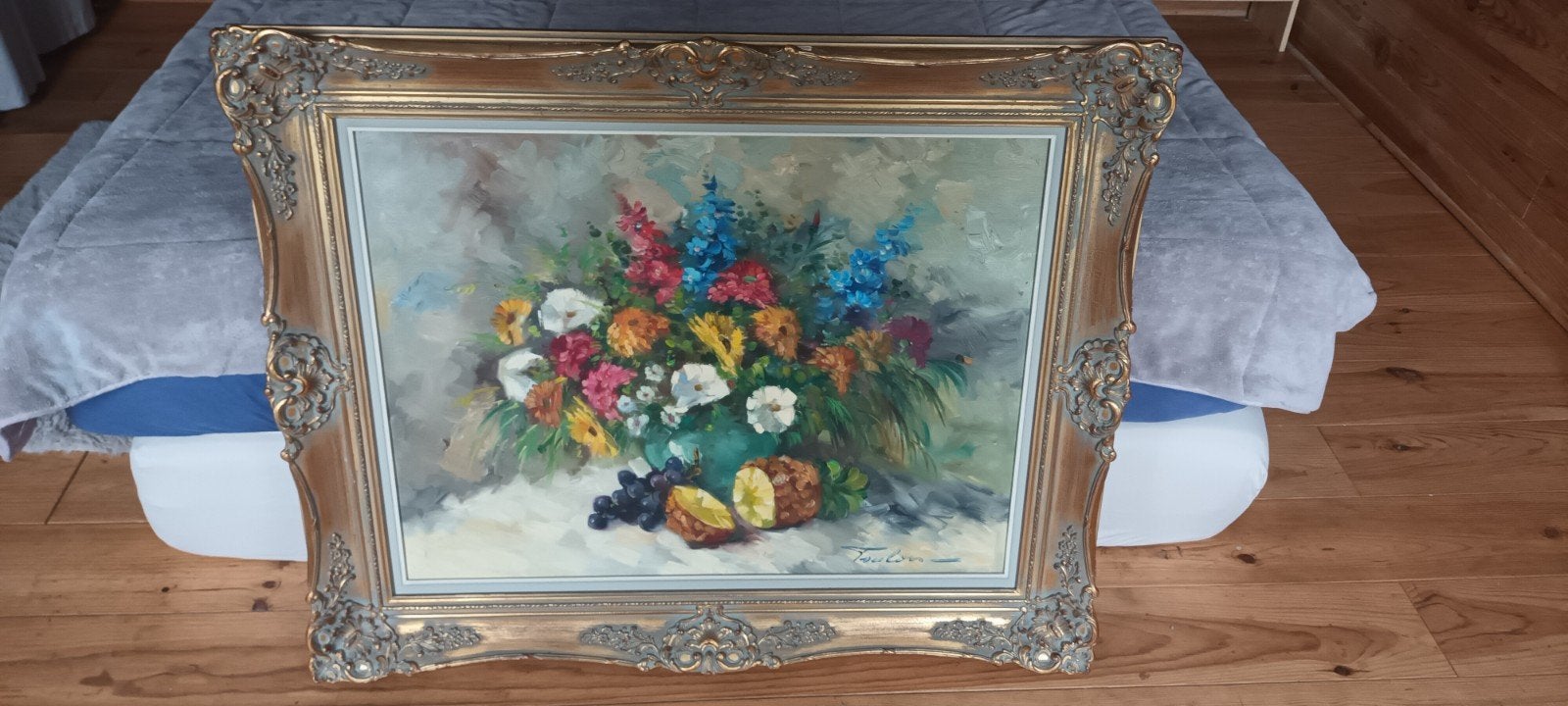 tableau signé Foulon, Antiquités & Art, Enlèvement, Signé, Fleurs