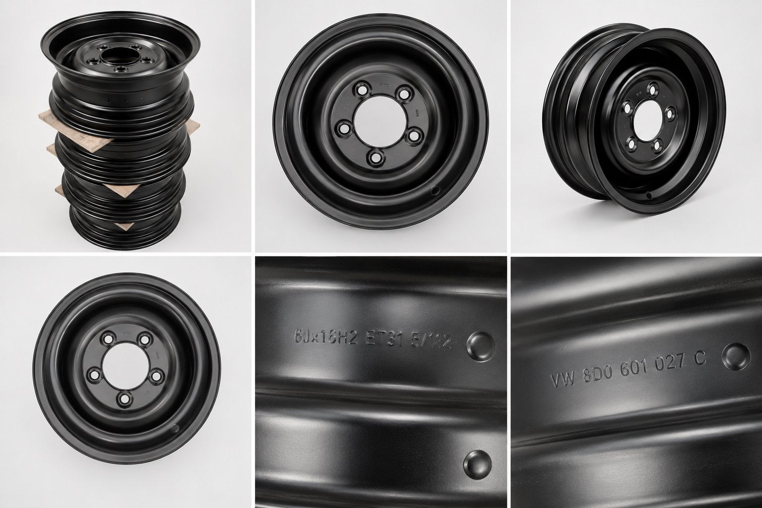 4 x Land Rover Defender Wolf velgen 16 inch - zwart - nieuw, Enlèvement