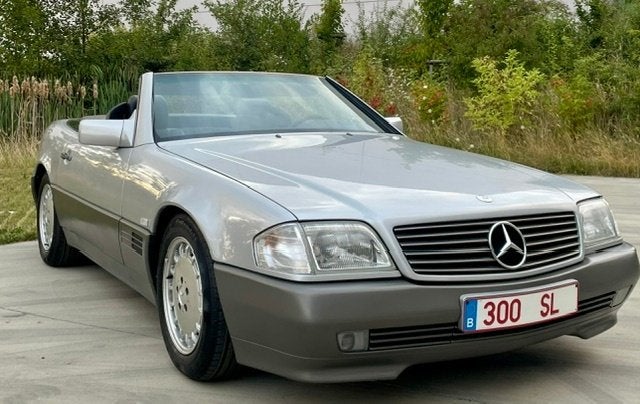 MERCEDES 300 SL - 1989 -102000KM -PRACHTSTAAT, Auto's, Mercedes-Benz, Automaat, Cabriolet, Bedrijf, Lederen bekleding
