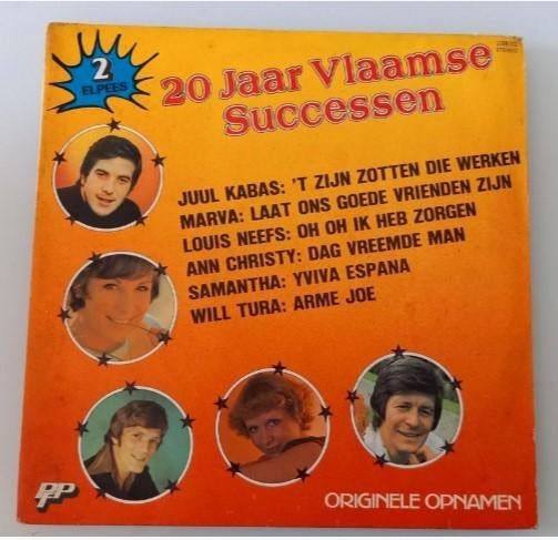 Vinyl 2LP 20 jaar Vlaamse successen Schlager Pop Belpop, Ophalen of Verzenden, 12 inch, Levenslied of Smartlap
