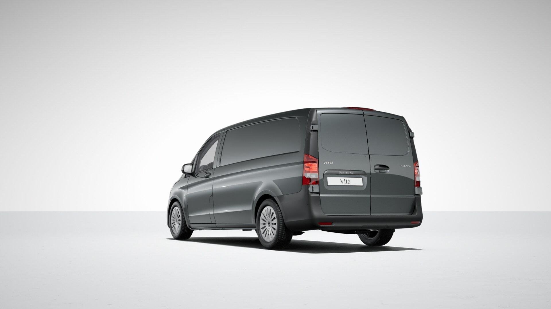 Mercedes-Benz Vito 114 CDI L2 Pro Essential Edition, Auto's, Zwart, 4 cilinders, 2000 kg, Bedrijf
