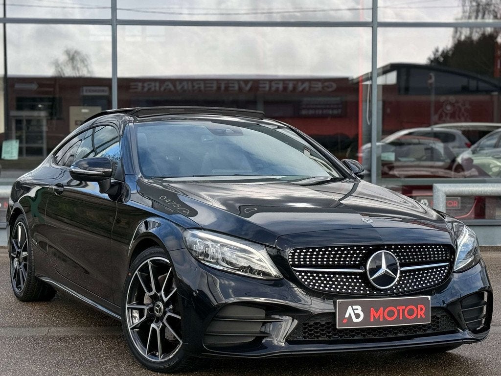Mercedes-Benz C-Klasse 180 Coupe PACK AMG PANO CAM JA19 CARP, Cuir, Achat, Euro 6, Anti démarrage