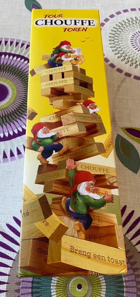 CHOUFFE torenspel (Chouffe Toren/Jenga), Ophalen of Verzenden, Zo goed als nieuw
