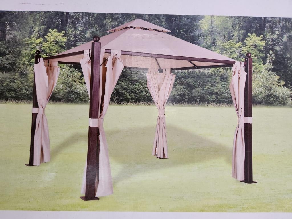 Pergola de luxe élégante et moderne 3 x 3 m, Jardin & Terrasse, Enlèvement, Neuf, Pavillon