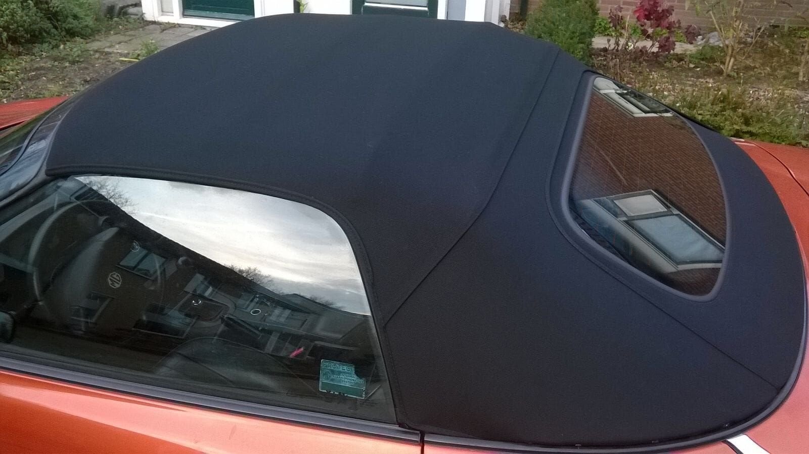 Mg F mgf mg tf mgtf zwarte softtop + glazenruit opgebouwd op, -, -, Nieuw, Ophalen of Verzenden