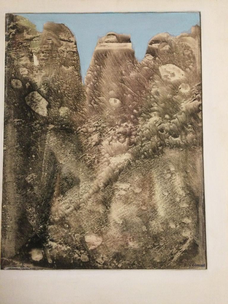 vintage origineel kunstwerk van Robert Geenens 1896-1976, Enlèvement ou Envoi