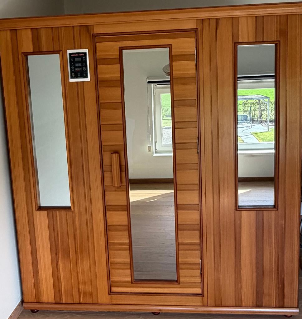 Sauna infrarouge, compagnon de santé pour 4 à 6 personnes, Enlèvement, Utilisé, Infrarouge, Sauna complet
