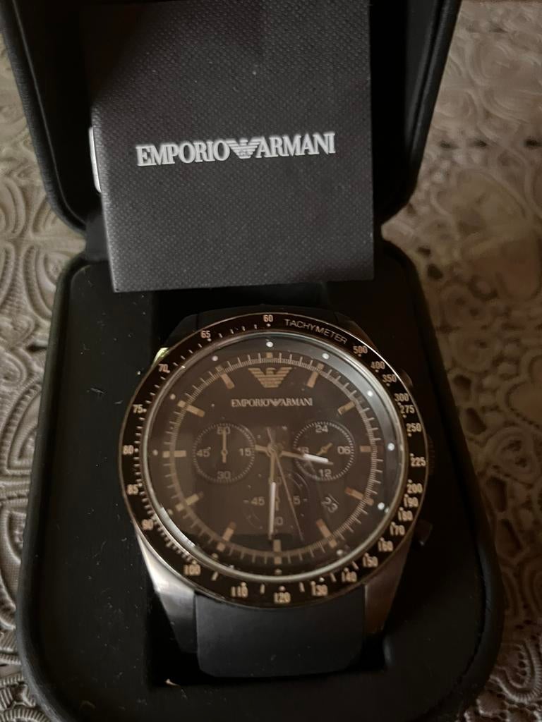 Emporio Armani Horloge (AR5986), Handtassen en Accessoires, Horloges | Heren, Ophalen, Gebruikt, Kunststof