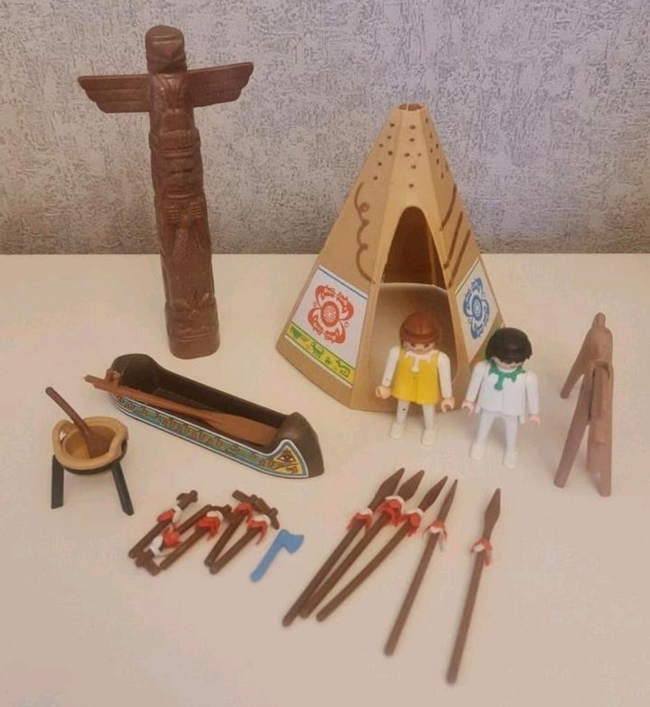 Vintage playmobil : indianen, Kinderen en Baby's, Ophalen of Verzenden