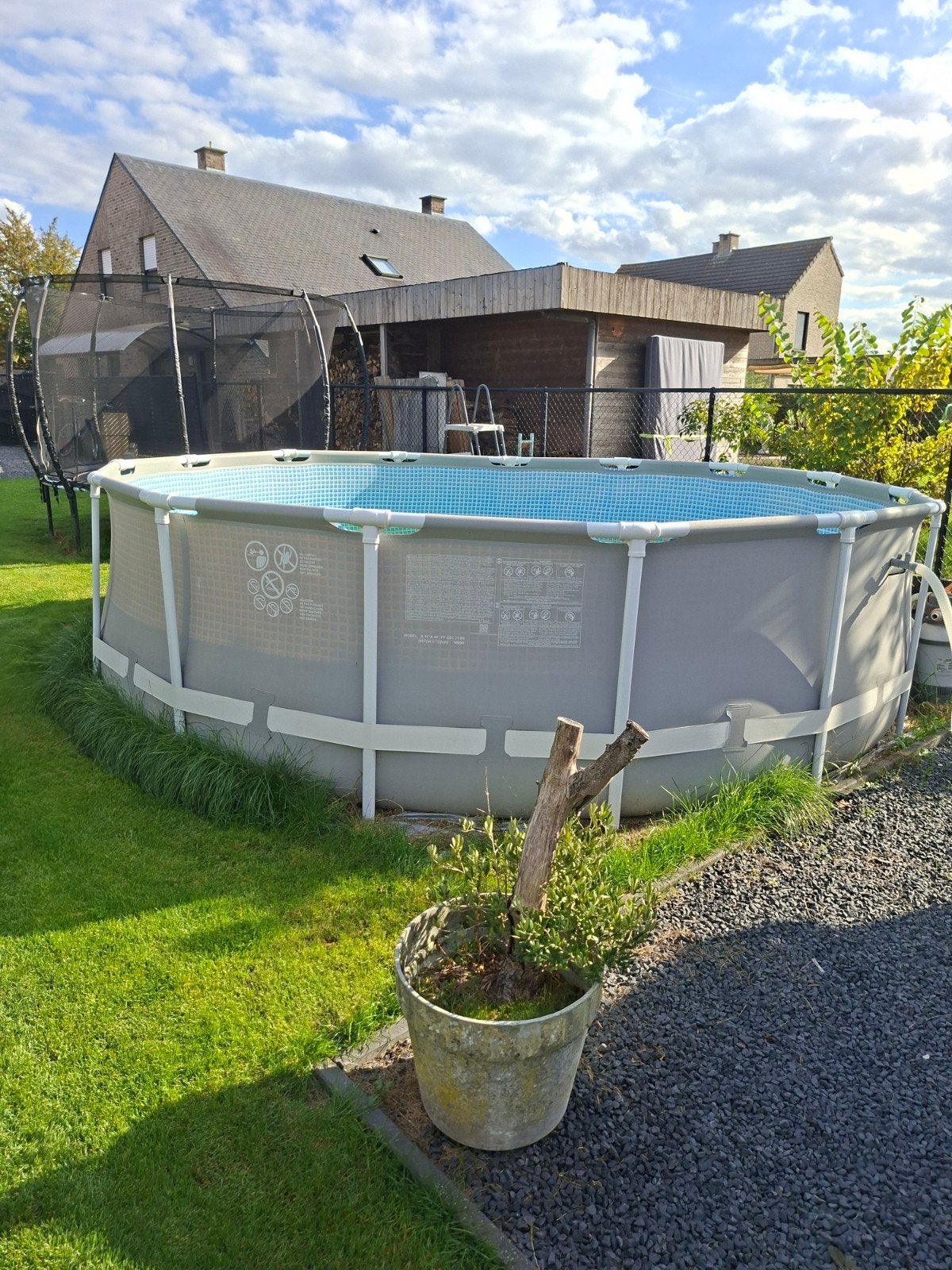 intex zwembad, Tuin en Terras, Gebruikt, Rond, 300 cm of meer, Ophalen