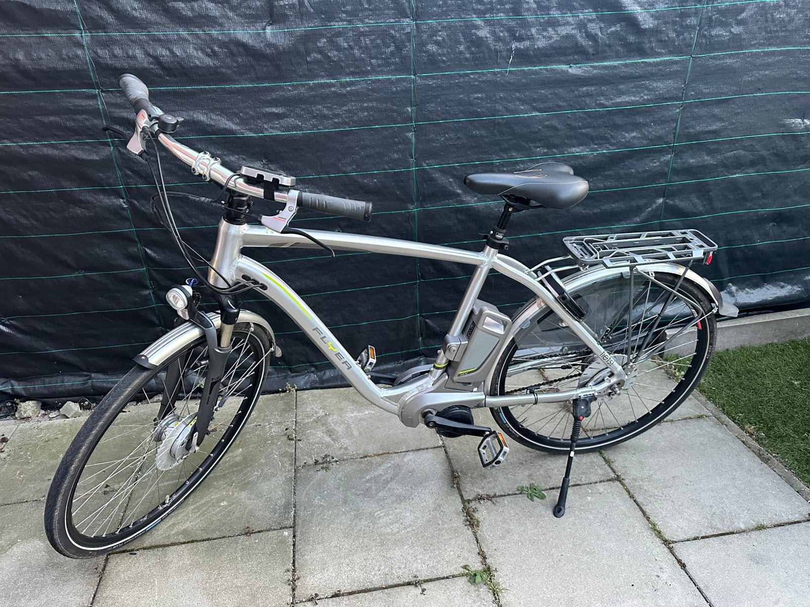 Elektrische herenfiets flyer 28 inch, Ophalen, Zo goed als nieuw