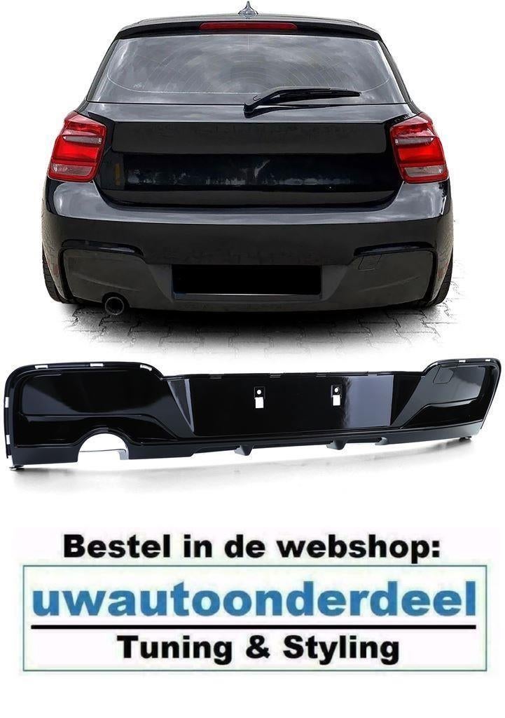 Diffuser Glans Zwart Enkele Uitlaat Links Voor Bmw 1 Serie F, Verzenden