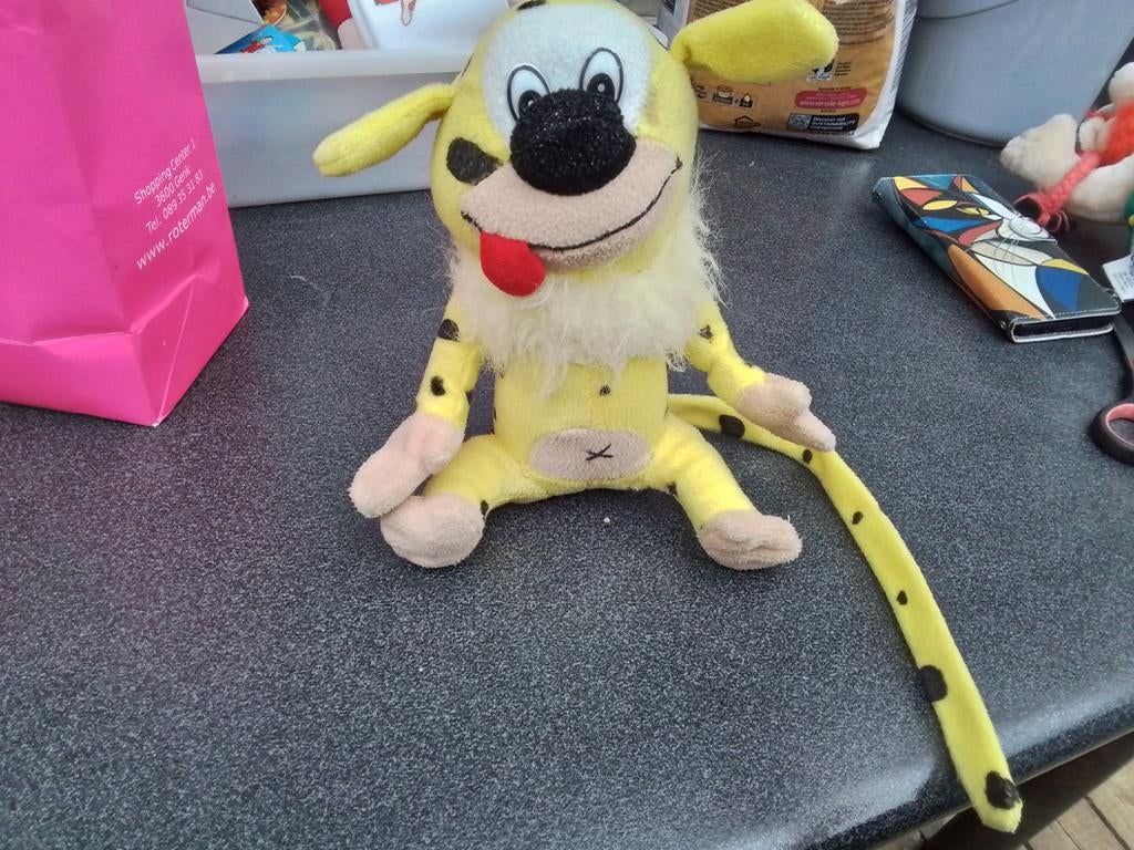 Marsupilami knuffel jaren 90, Ophalen