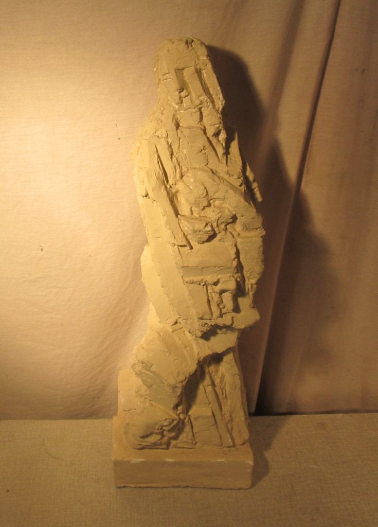 Prachtig Abstract Beeld  'Man' - 57cm, Gips, Ophalen of Verzenden, Op sokkel, Beeld