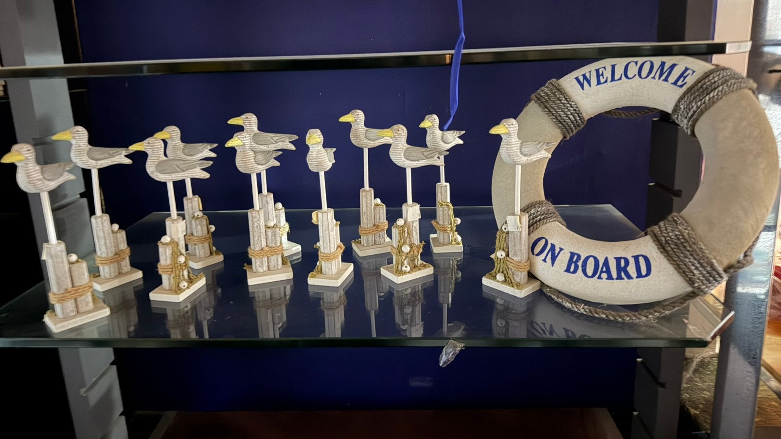 Groot lot maritieme decoratie sleutelhangers,zeedecoratie……, Ophalen, Decoratieobject, Zo goed als nieuw, Blauw