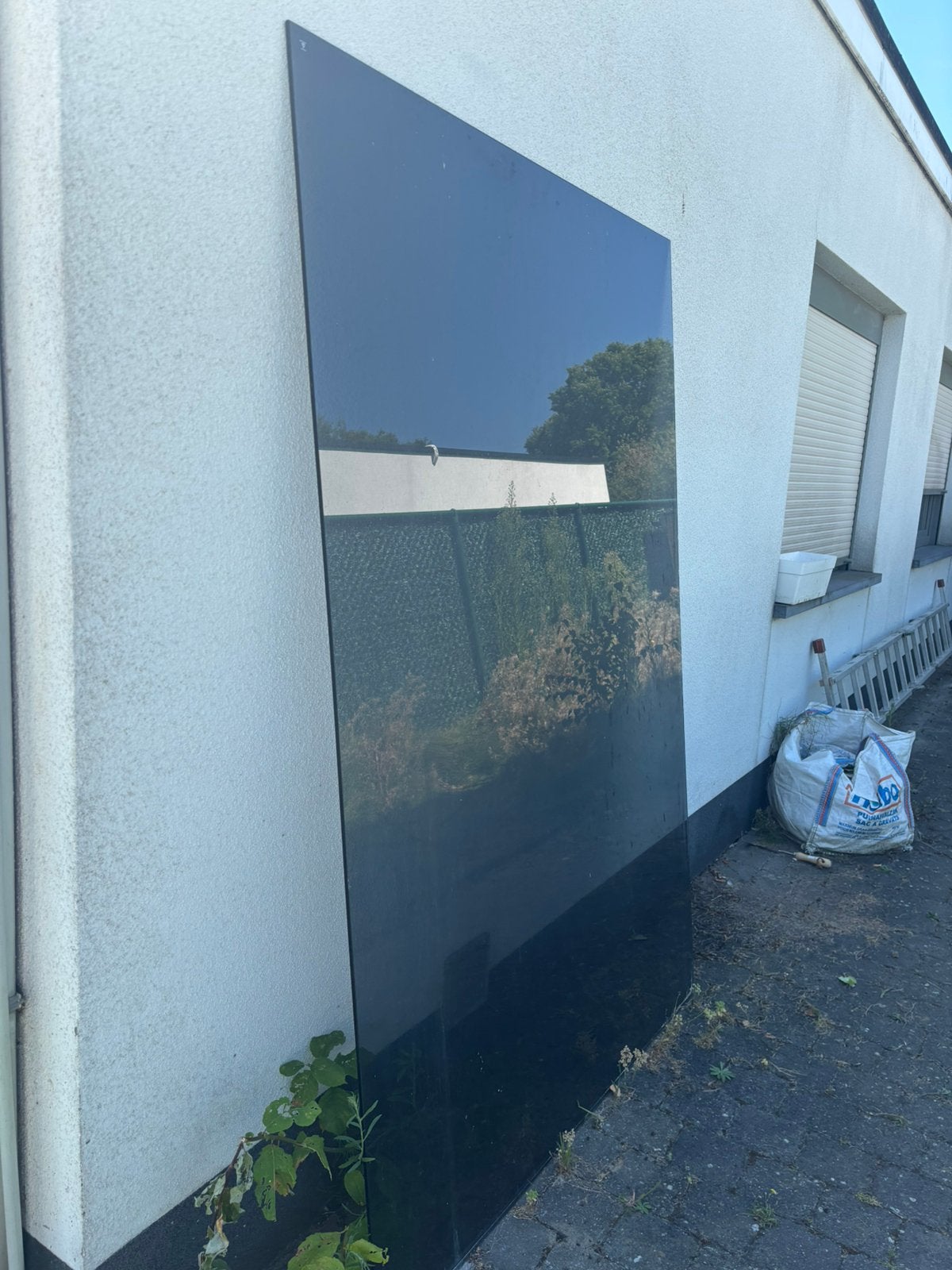 Zwart gefumeerd glazen douchescherm, weg wegens verbouwingen, Doe-het-zelf en Bouw, Ophalen, Gebruikt, Glas, Douche