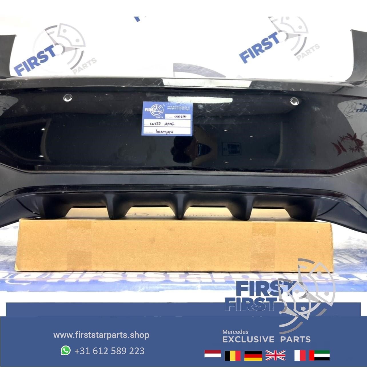 W118 C118 AMG Achterbumper + diffuser Mercedes CLA Klasse 20, Arrière, Utilisé, -, -