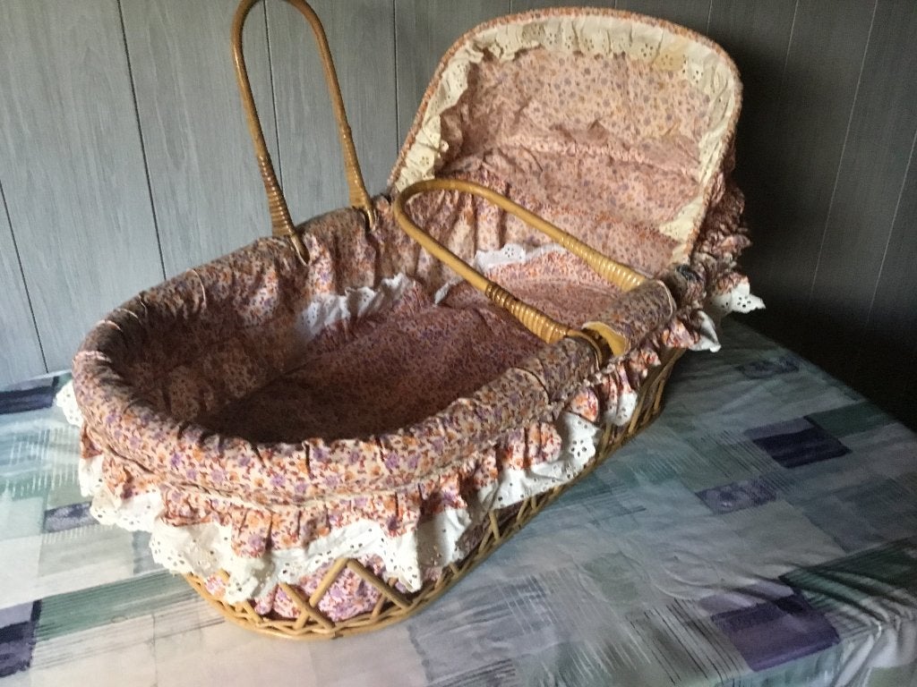 Vintage draagmand voor baby., Ophalen, Gebruikt