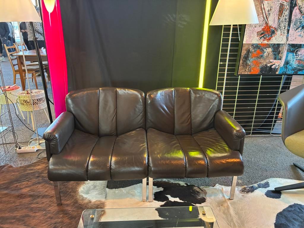 Sofa design et vintage Girsberger eurofairs, Enlèvement ou Envoi, Comme neuf, Cuir