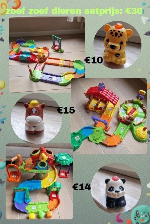 zoef zoef dieren vtech, Kinderen en Baby's, Speelgoed | Vtech, Zo goed als nieuw, 6 maanden tot 2 jaar, Ophalen of Verzenden